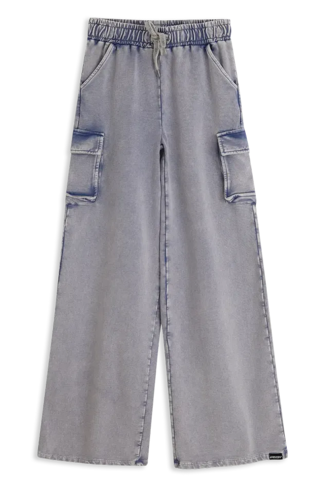 4President Maxim Light Blue broek meisjes cargo
