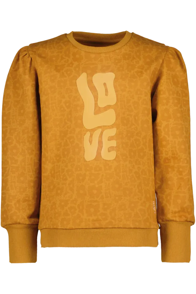 4PRESIDENT Ines sweater love print katoen