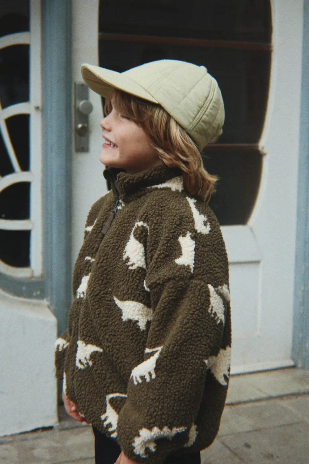 Konges Sløjd Jody teddyjas dino silhouette fleece