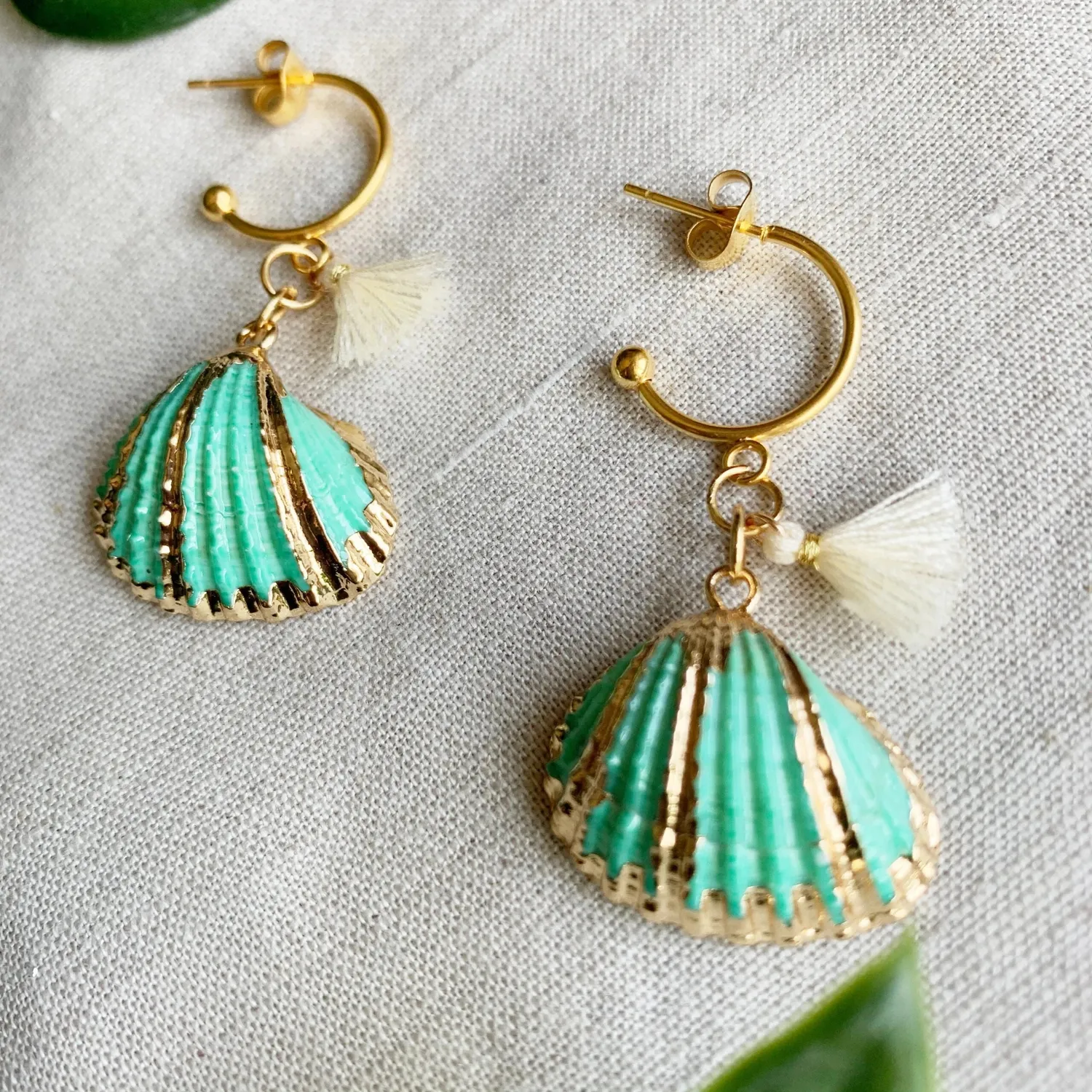 SODA FASHION Ibiza oorbel schelp voor dames