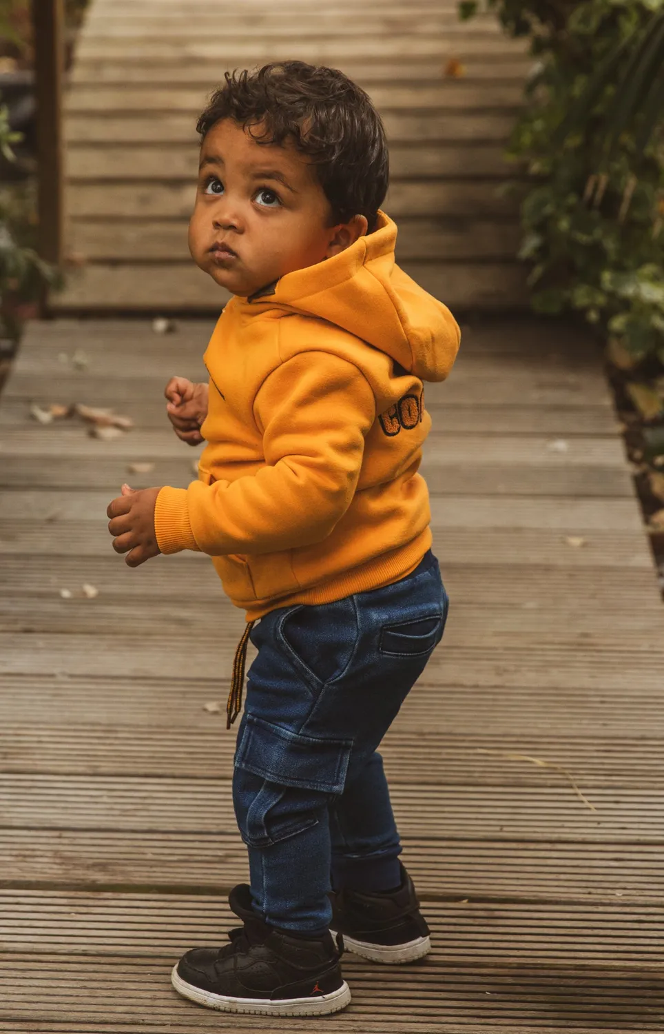 4PRESIDENT Riley Apricot hoodie jongens abrikoos