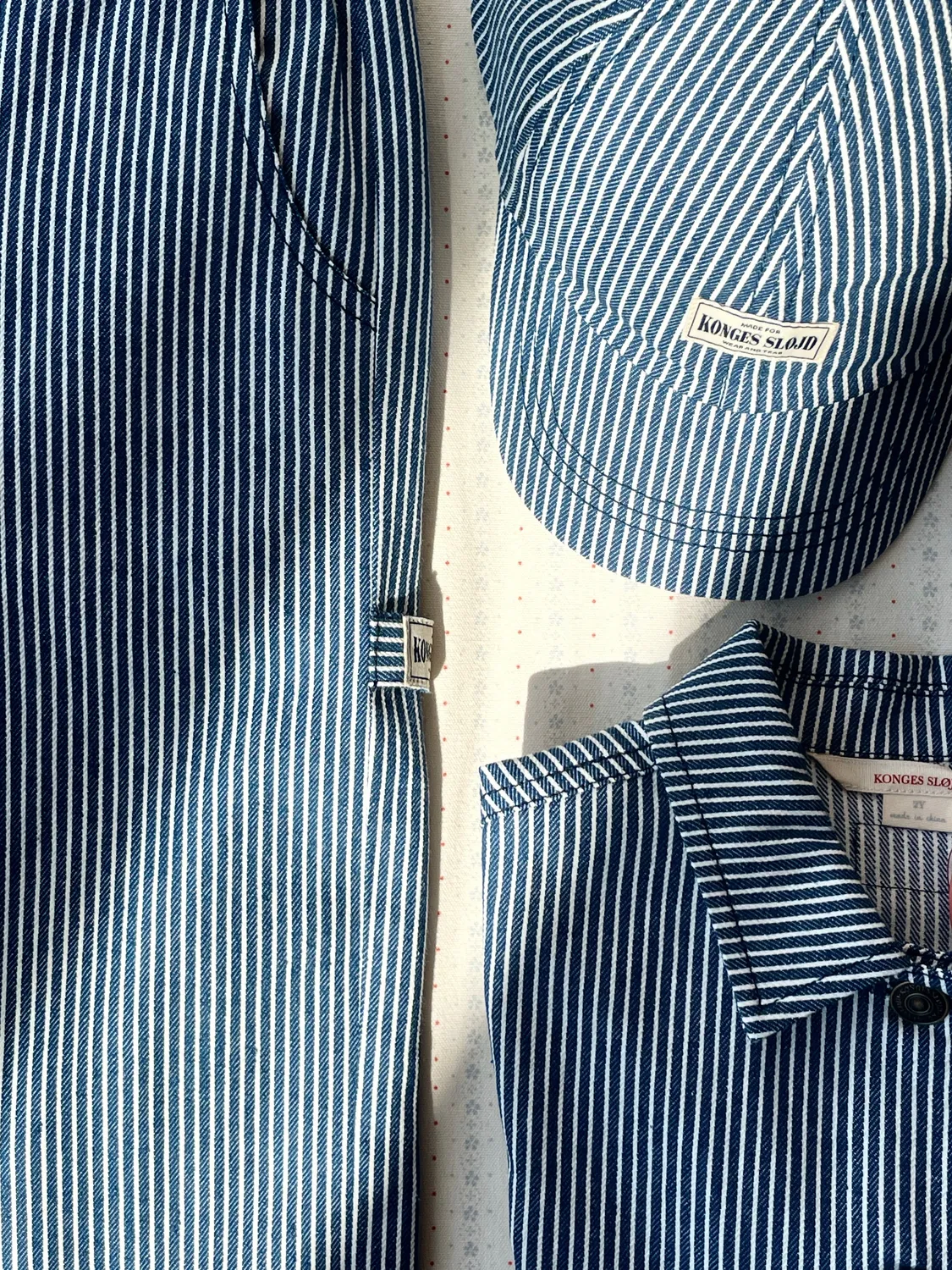 Konges Sløjd Luc Broek Blue Stripe Biokatoen
