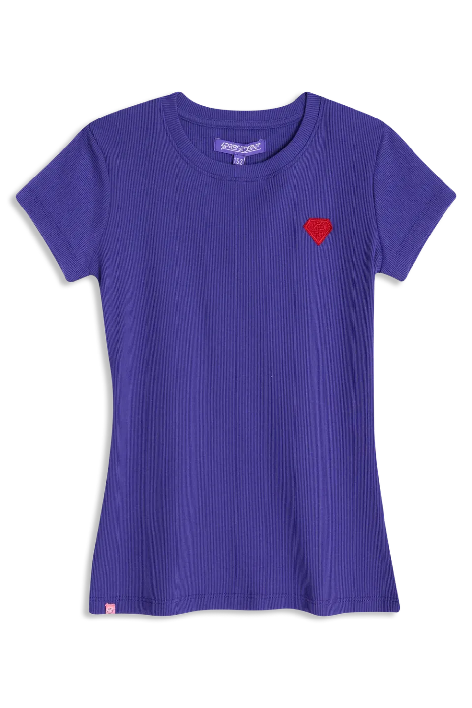 4PRESIDENT Netta Purple t-shirt paars ribstof