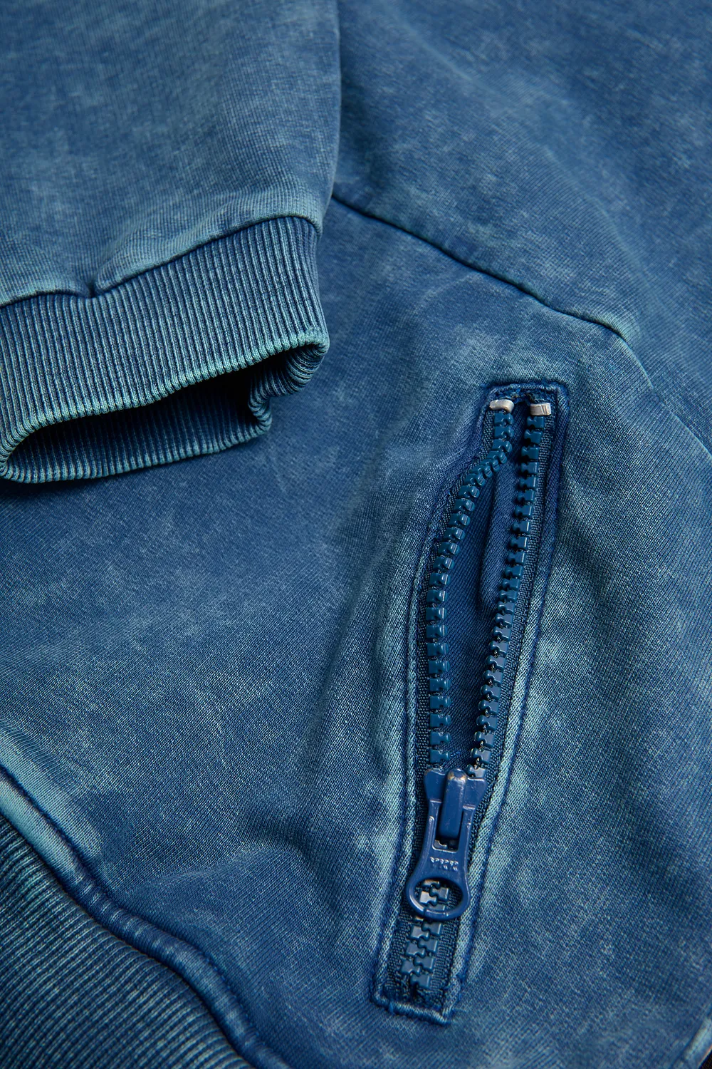 4President Nick sweater blauw ritszakken jongens