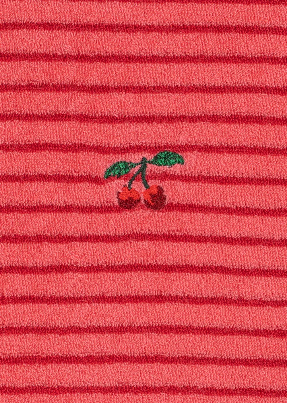 Konges Sløjd Itty Sweater trui cardinal rose stripe biokatoen