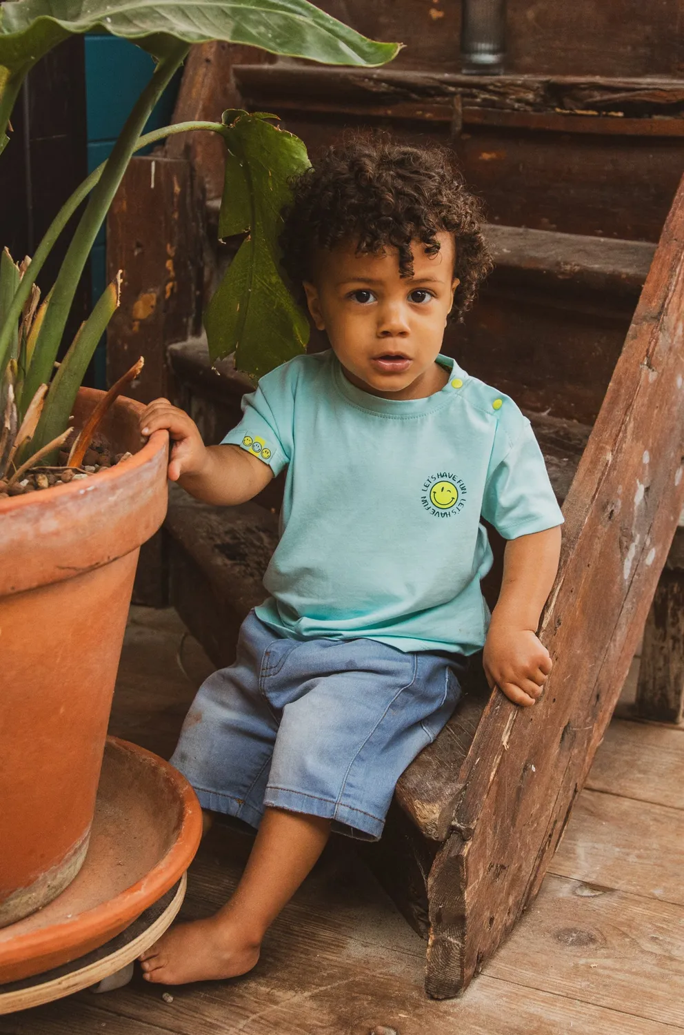 4PRESIDENT Pino Light Blue T-shirt jongens lichtblauw