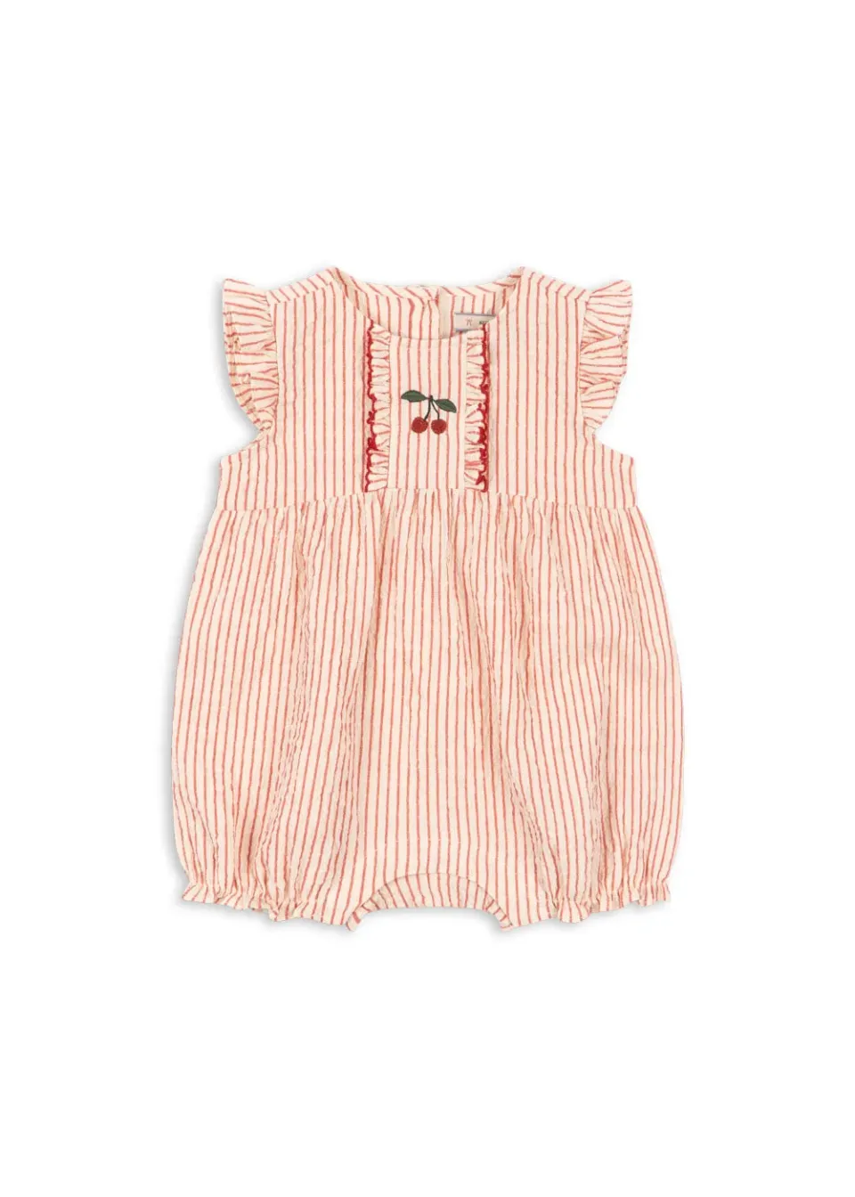 Konges Sløjd Ellie Ruche romper amour stripe biokatoen