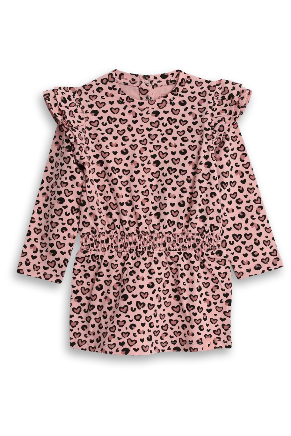 4PRESIDENT Fieke Mellow Rose Leopard jurk meisjes katoen