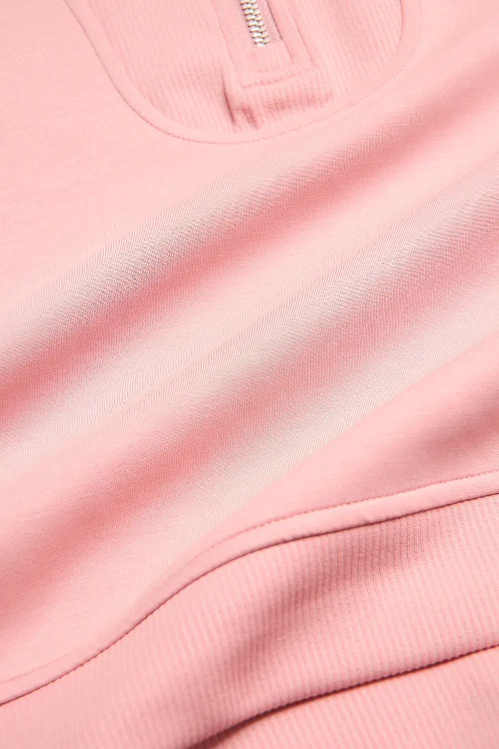 4PRESIDENT Maud sweater meisjes rits lichtroze stretch