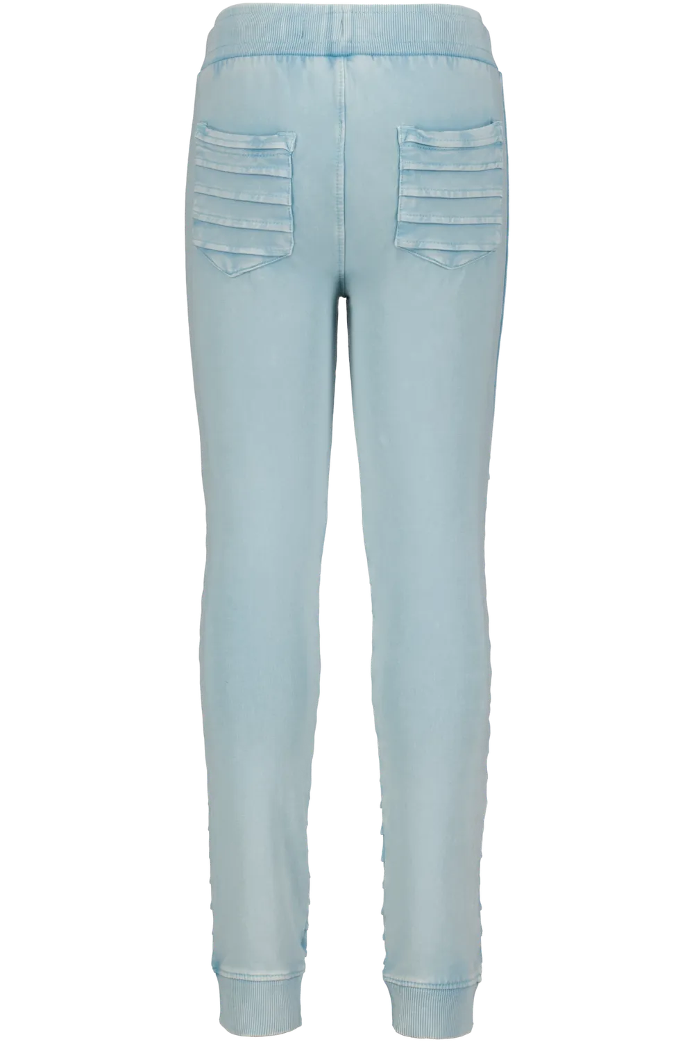 4PRESIDENT Tieme Blue Radiance broek acid wash biker