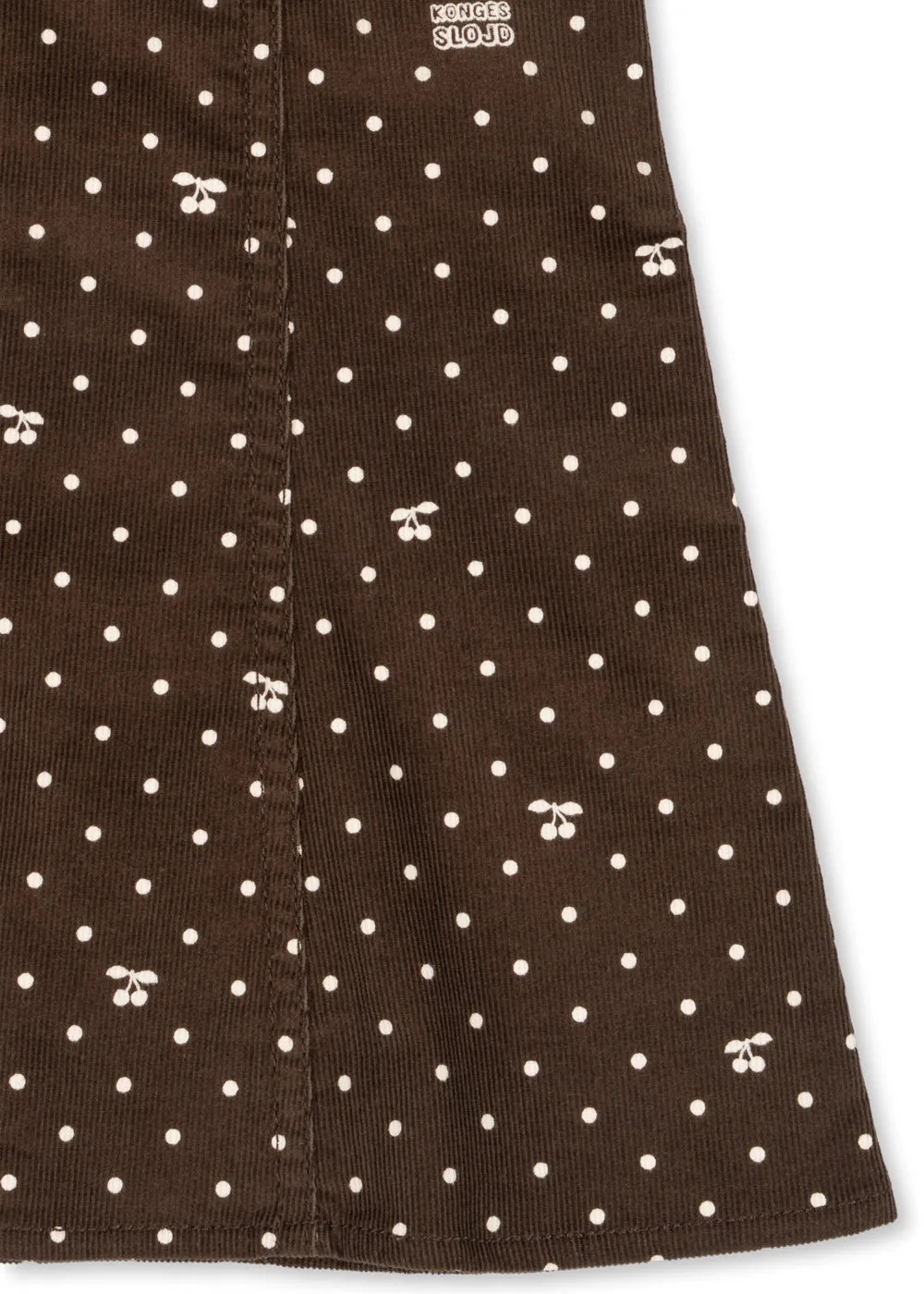 Konges Sløjd Cara jurk cherry dot chocolate biokatoen