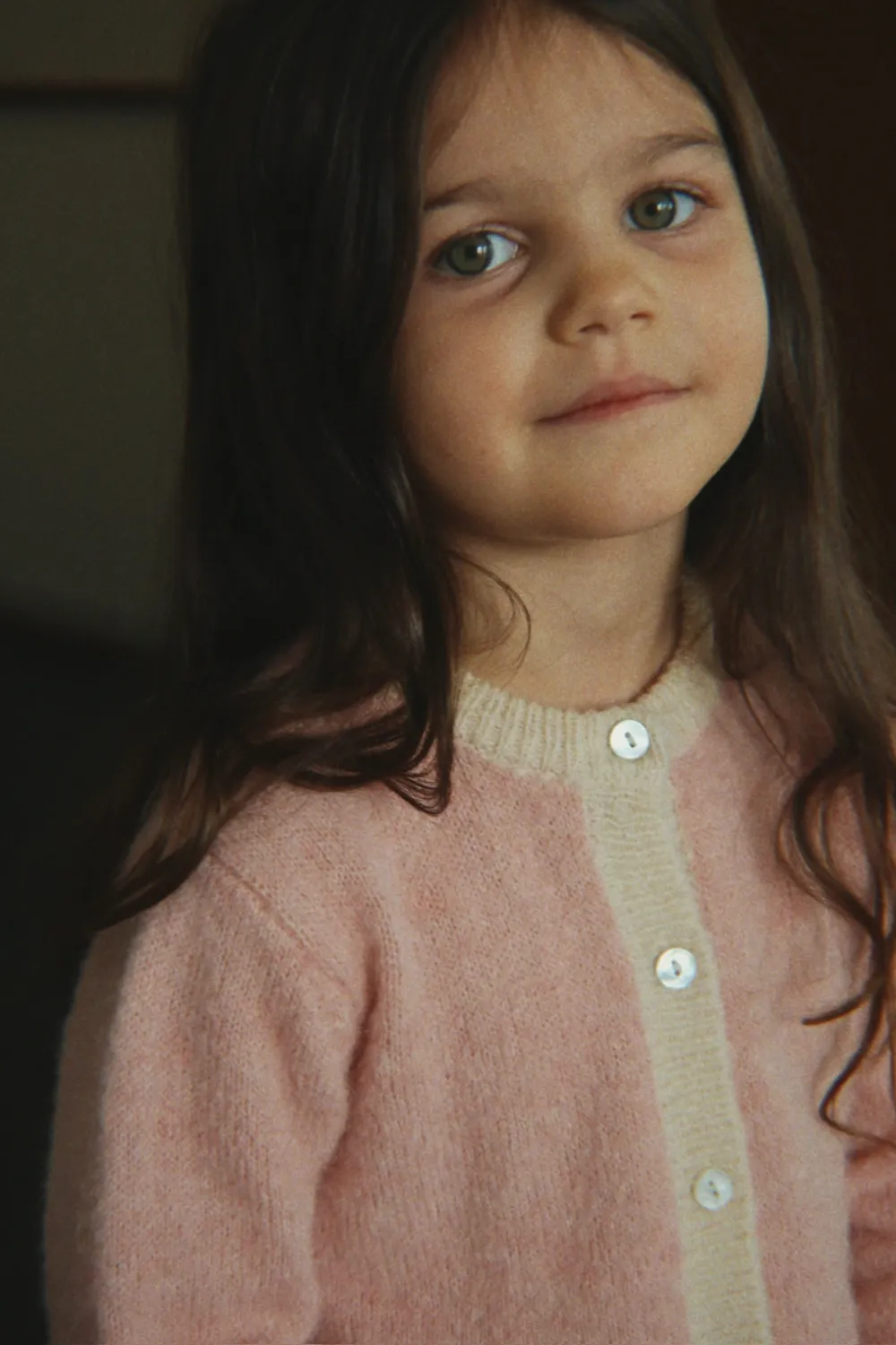 Konges Sløjd Kitty Cardigan Vest Silver Pink Alpaca