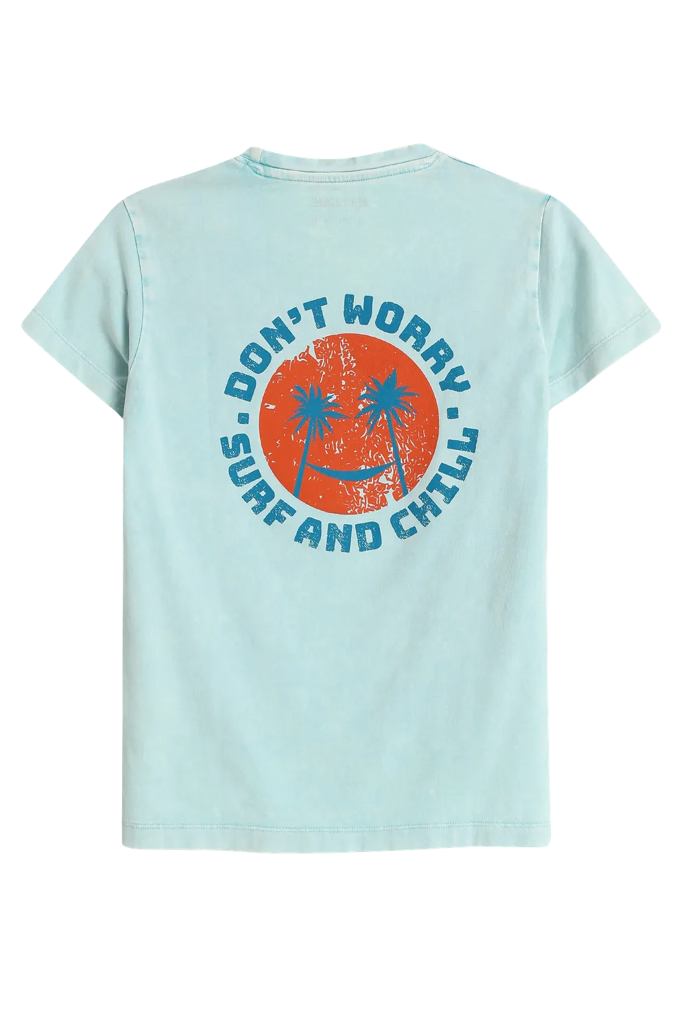 4PRESIDENT Ottis T-shirt light blue katoen
