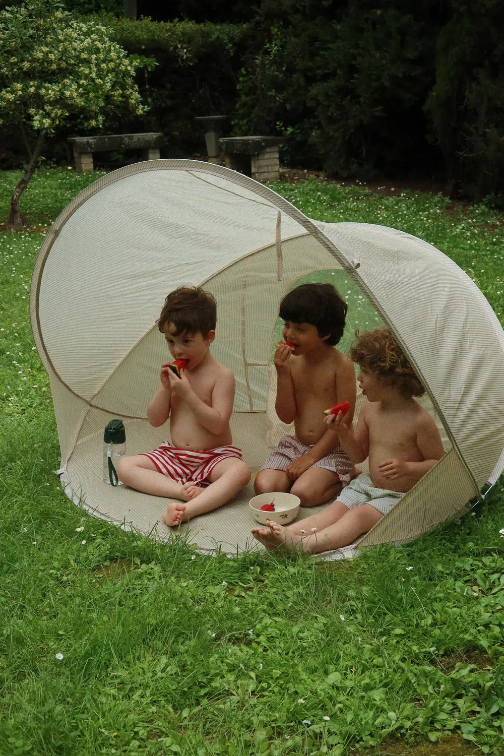 Konges Sløjd Mini Strandtent Tea Stripe UPF 50+