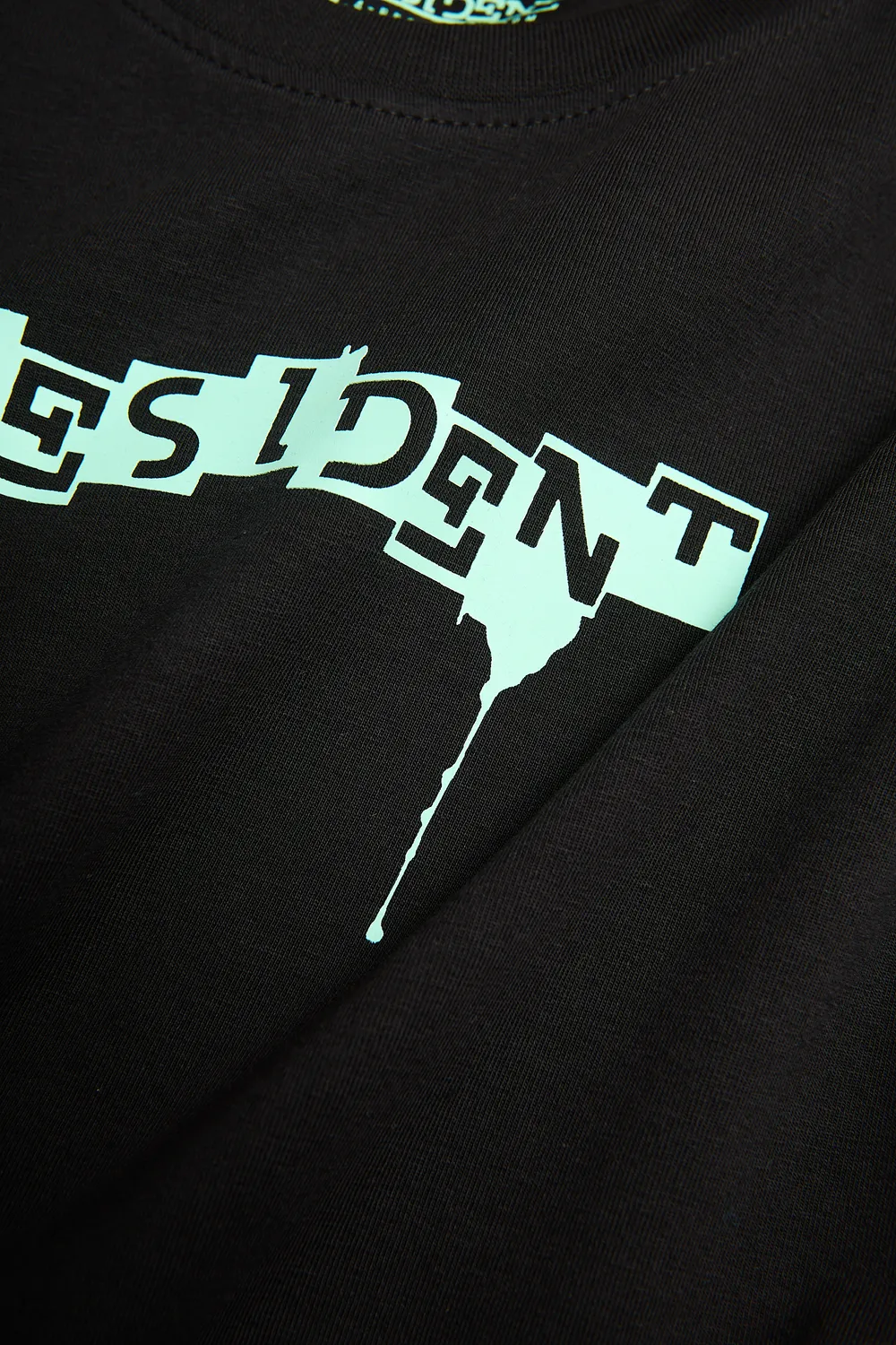 4PRESIDENT Alan Black longsleeve jongens zwart katoen