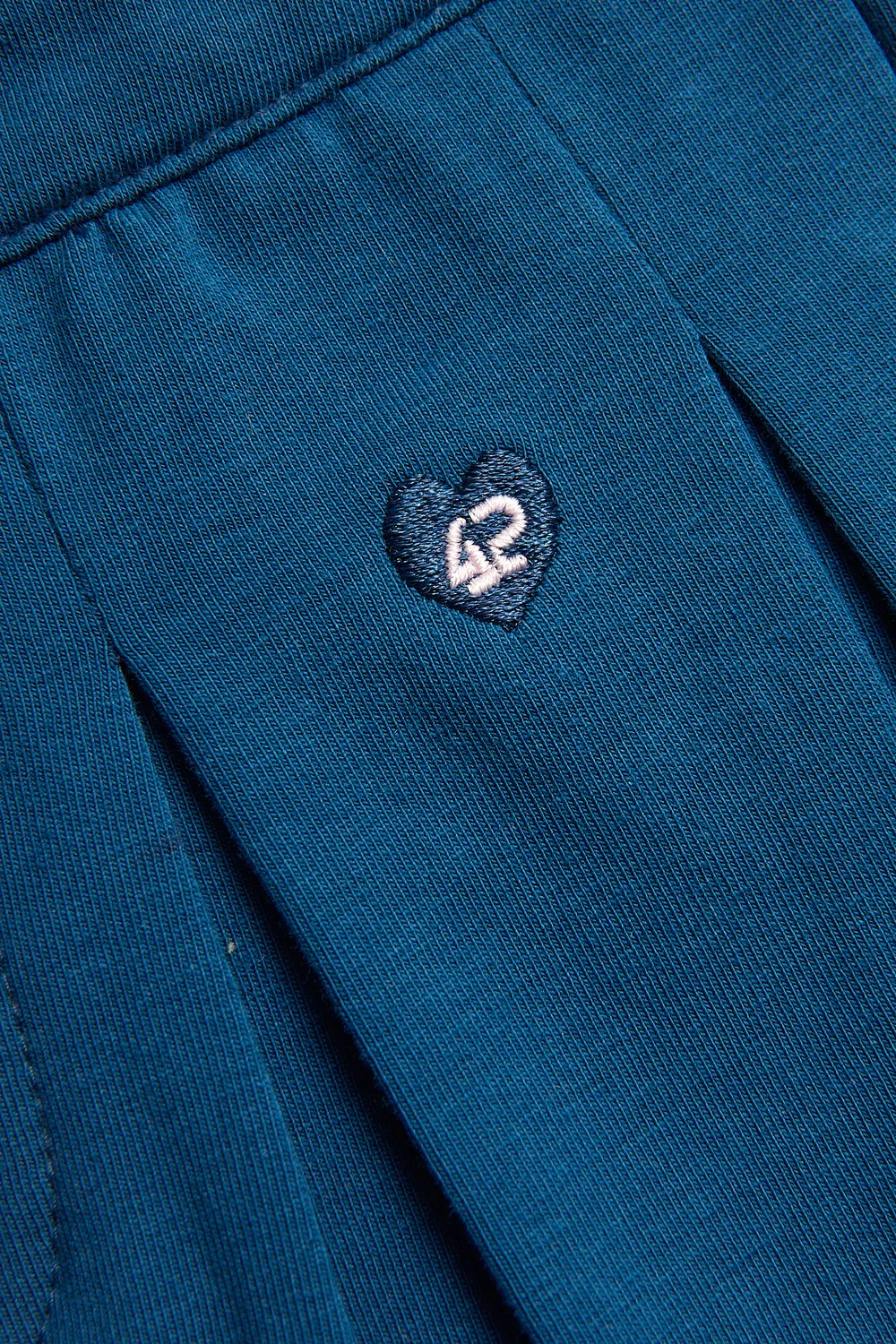 4President Baukje Blue rok blauw katoen stretch