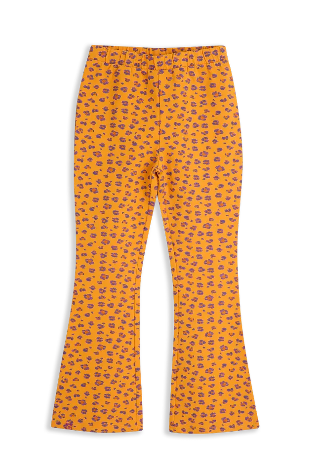 4PRESIDENT Nala Orange broek meisjes luipaardprint