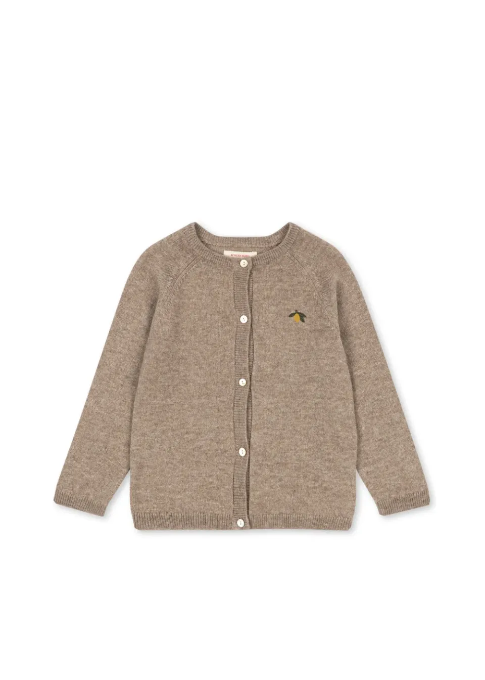 Konges Sløjd Mattou cardigan light brown wolvest