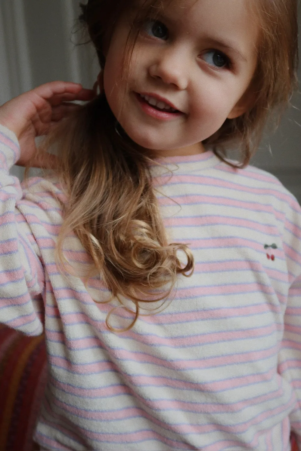 Konges Sløjd Itty sweater lolly stripe biokatoen