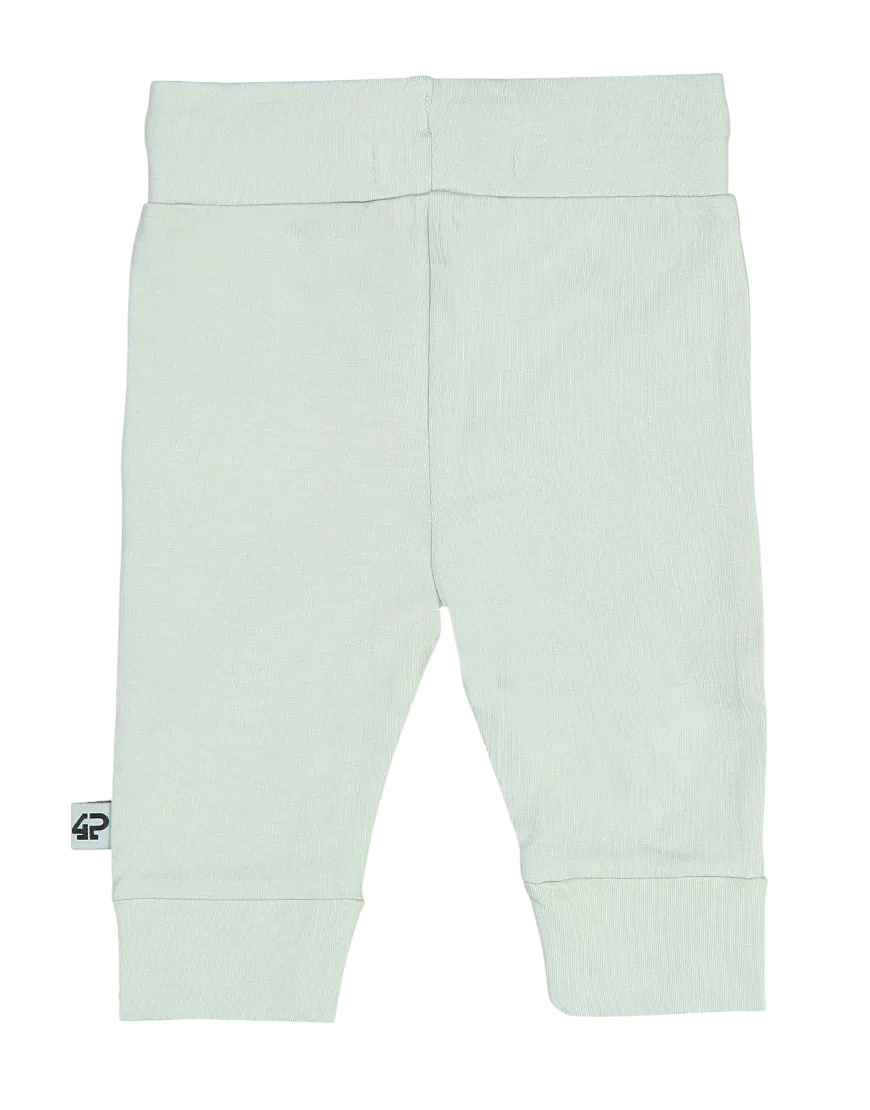 4PRESIDENT Jamie Grey Mint broekje newborn katoen
