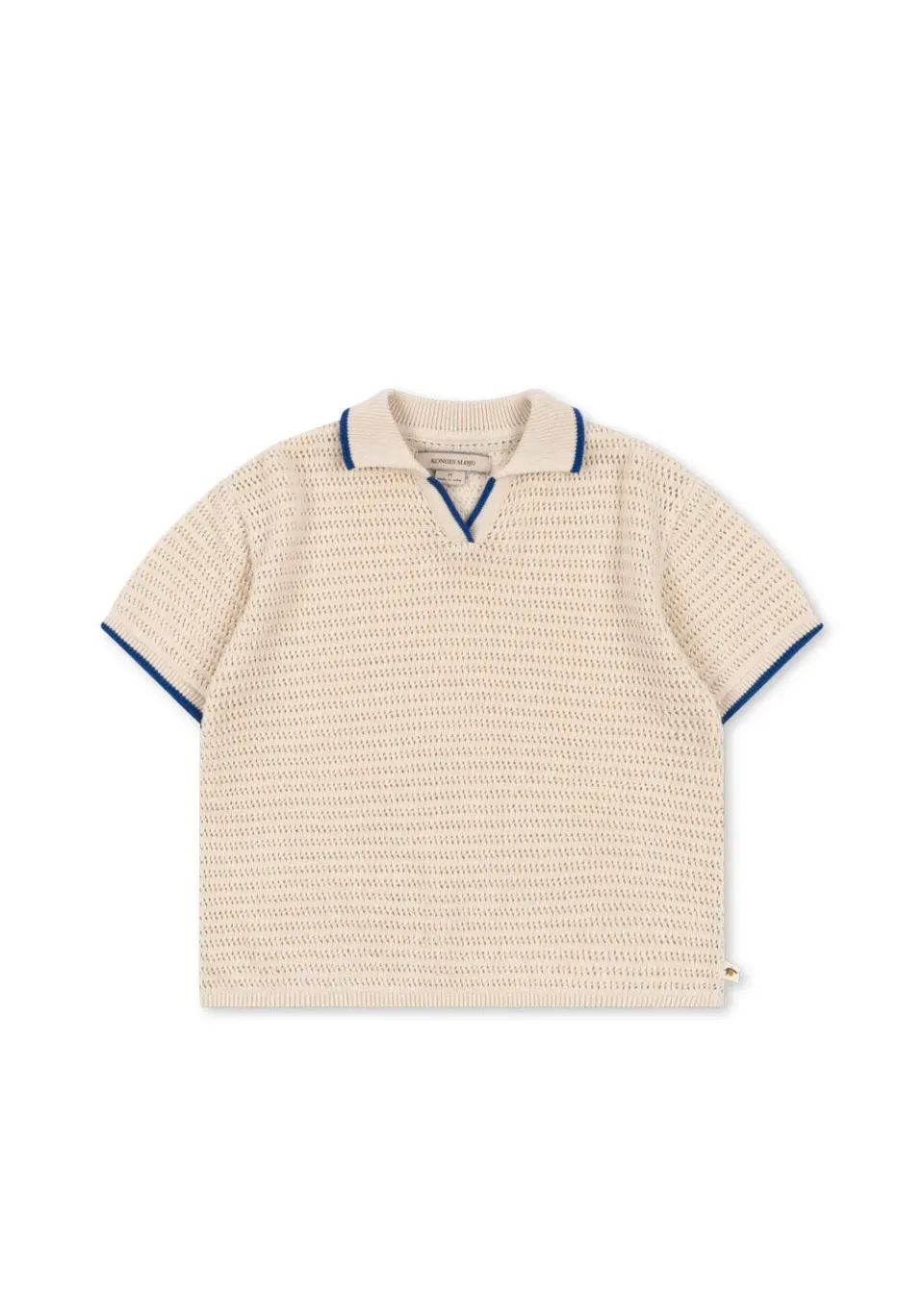 Konges Sløjd Ivo Polo gebreide blouse seedpearl biokatoen