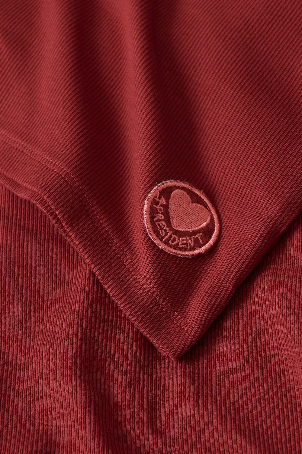 4PRESIDENT Imke longsleeve Sun-dried Tomato effen