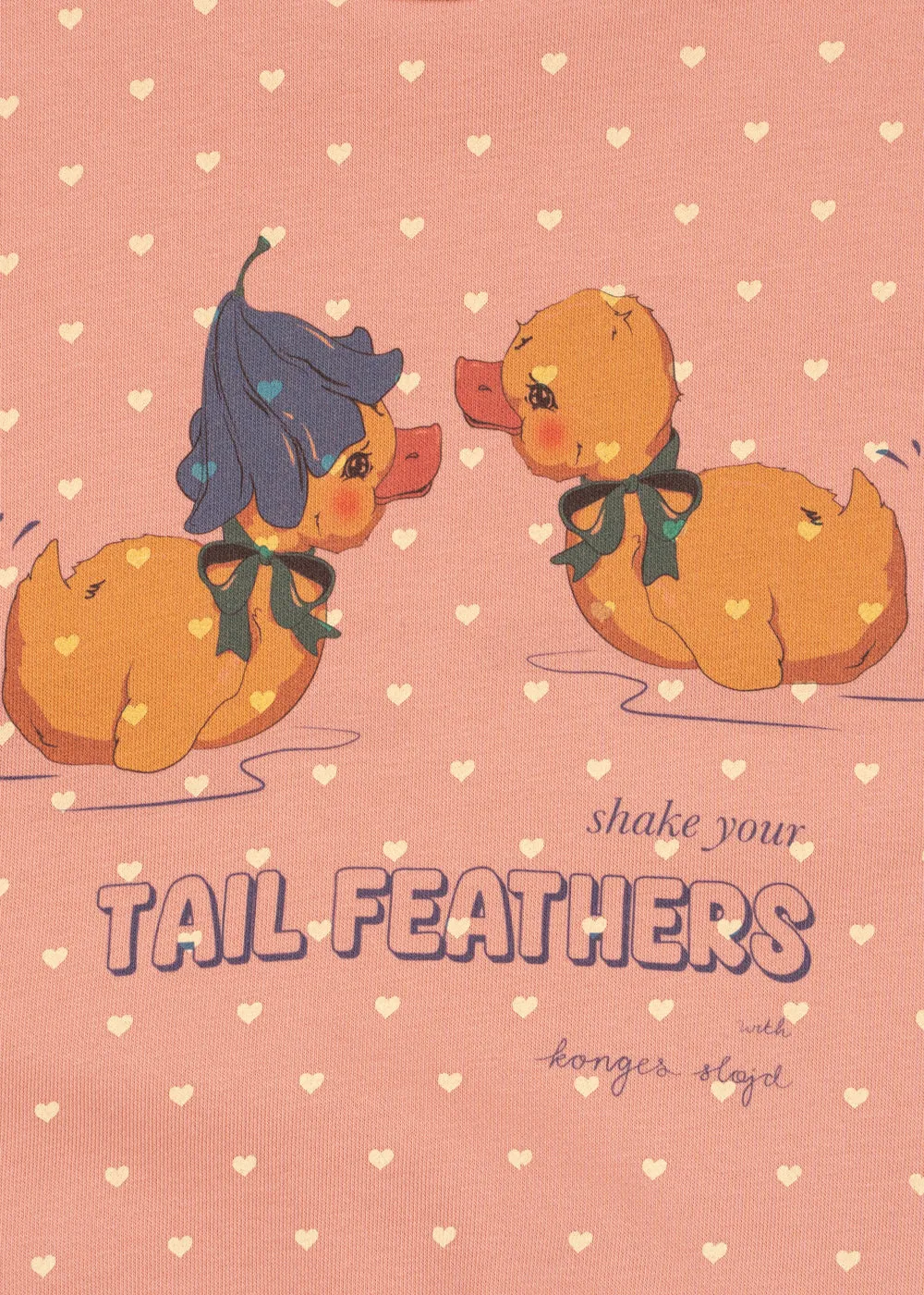 Konges Sløjd Spotty Sweater coeur feathers biokatoen