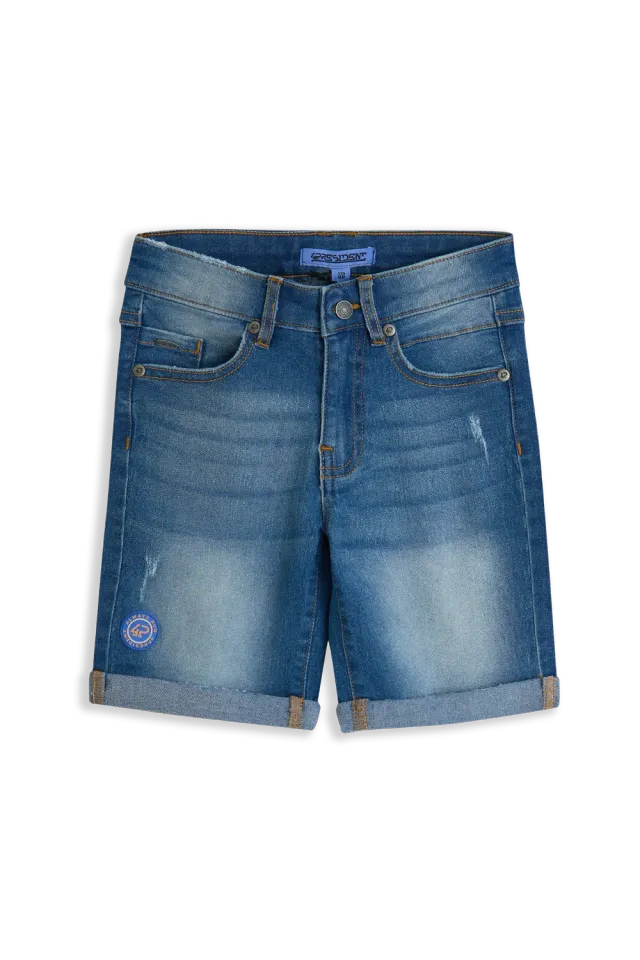 4PRESIDENT Paxon short denim wash vijf zakken