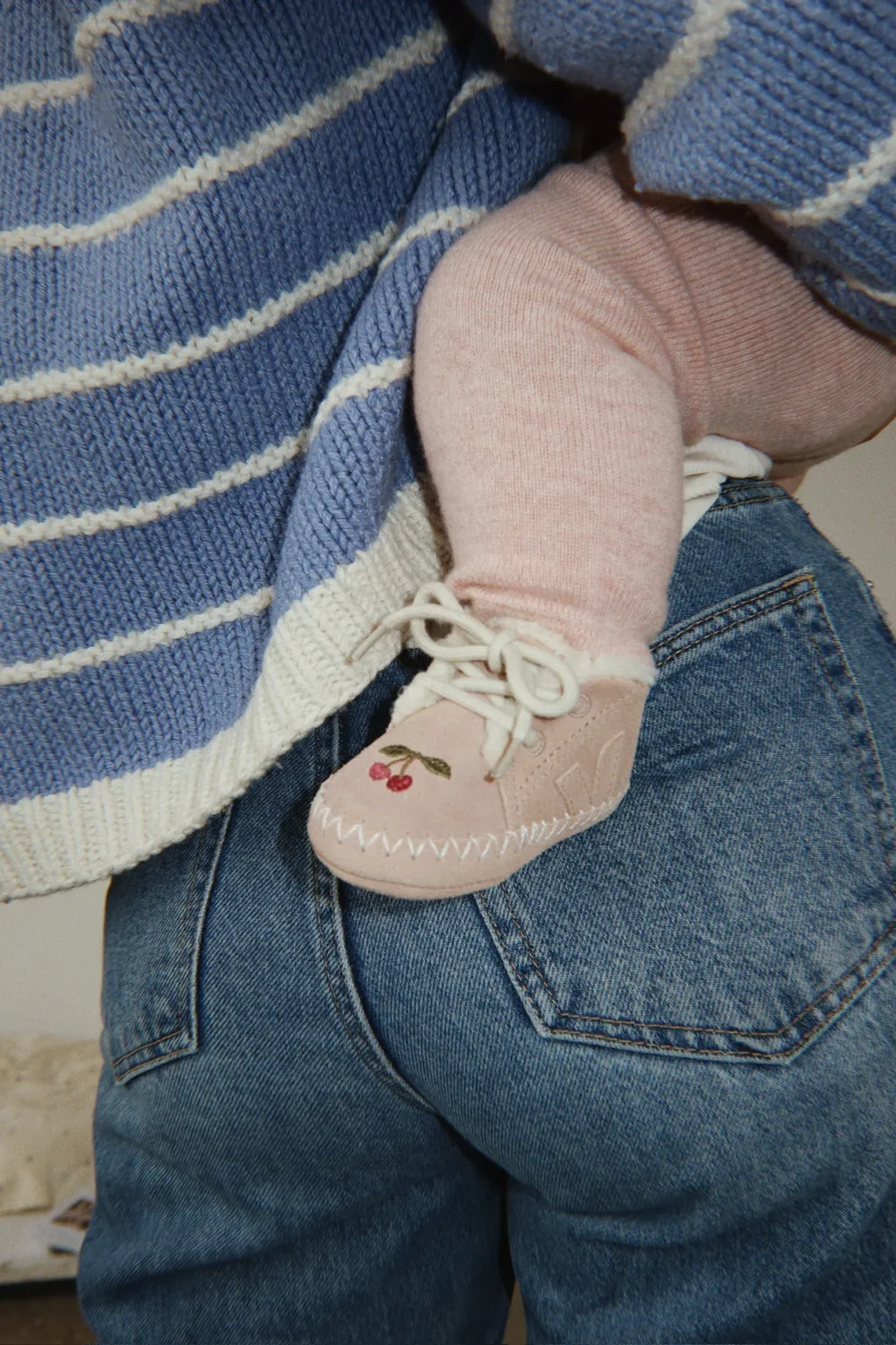 Konges Sløjd Veja Baby Shoe Babyschoen Blush Suède