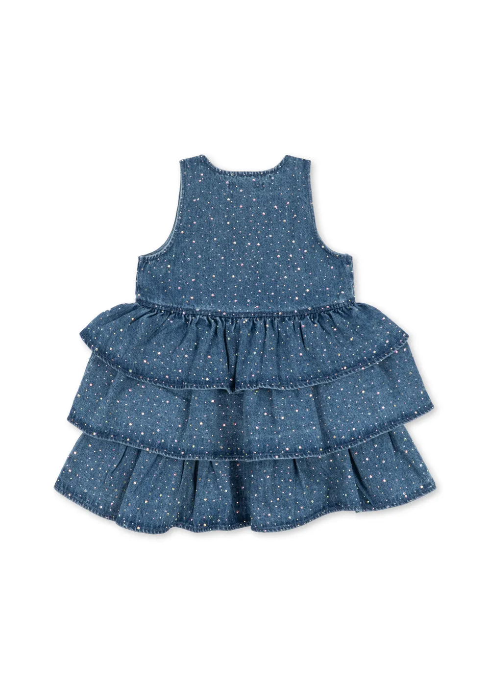 Konges Sløjd Elba jurk denim sparkle glitter