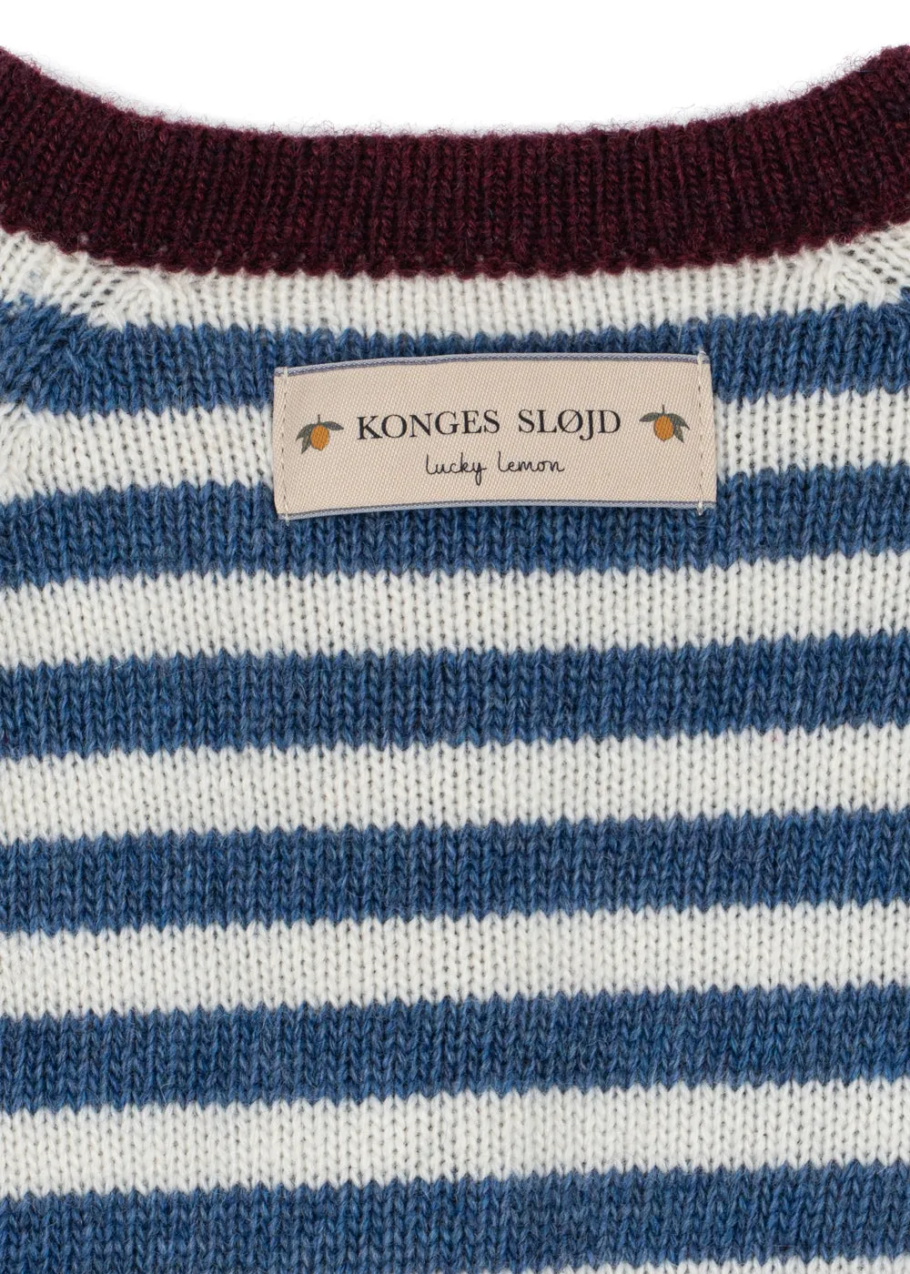 Konges Sløjd Belou Cardigan vest autumn stripe wolmix