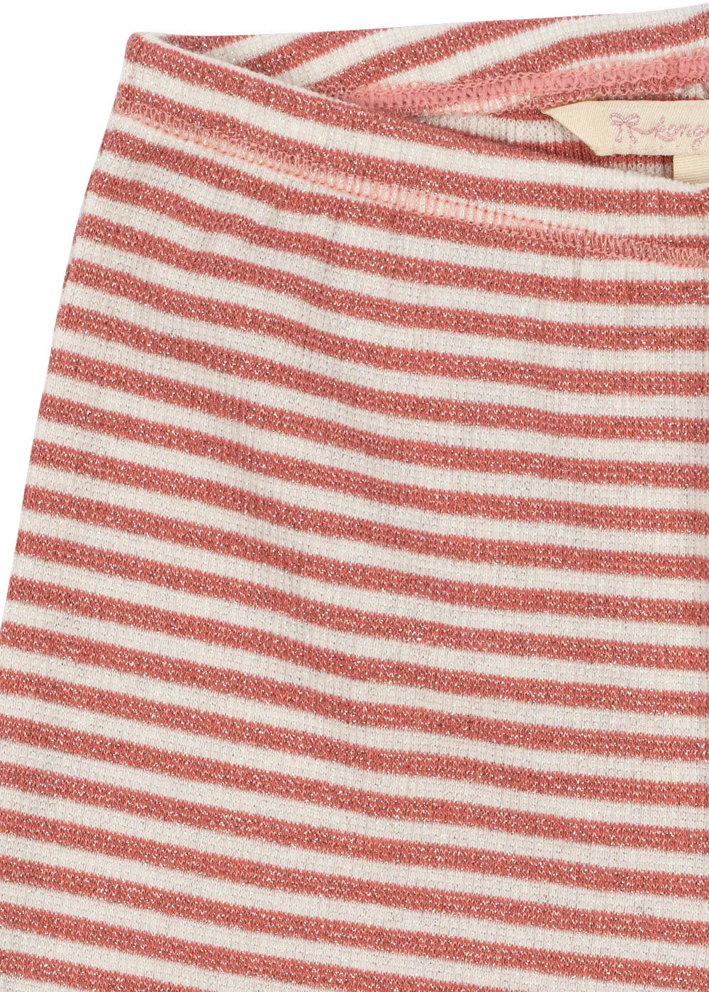Konges Sløjd Roli flared broek rose cream stripe
