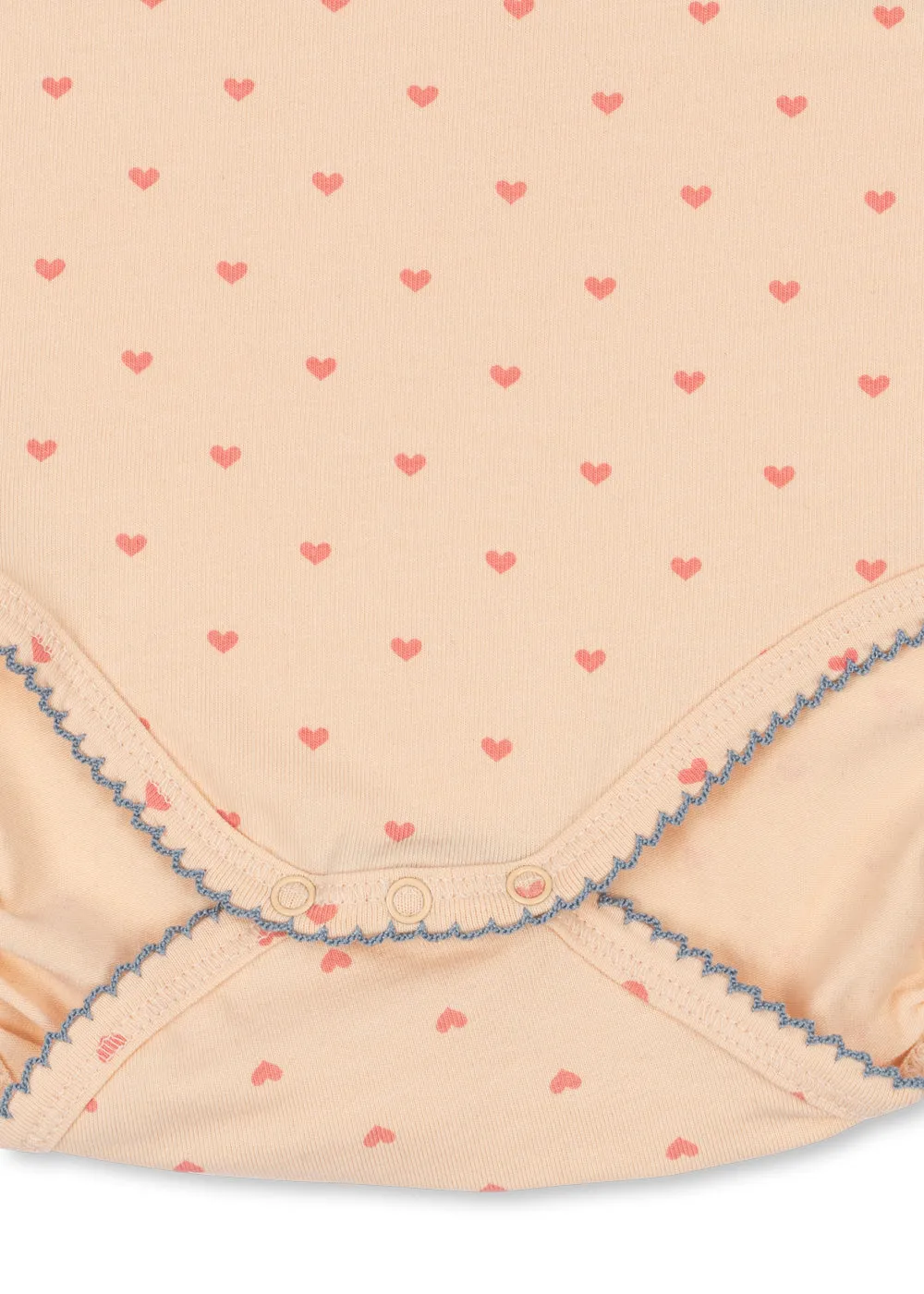 Konges Sløjd Basic romper lange mouw teddy coeur biokatoen