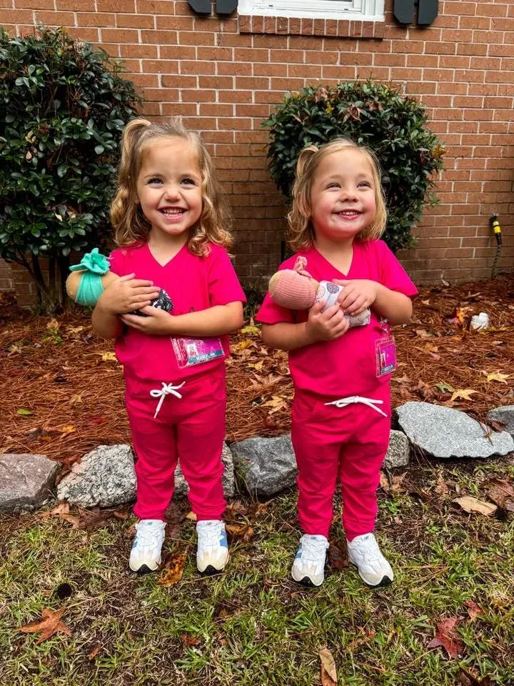 Busy Bee Smocks Dress Up joggingset hot pink