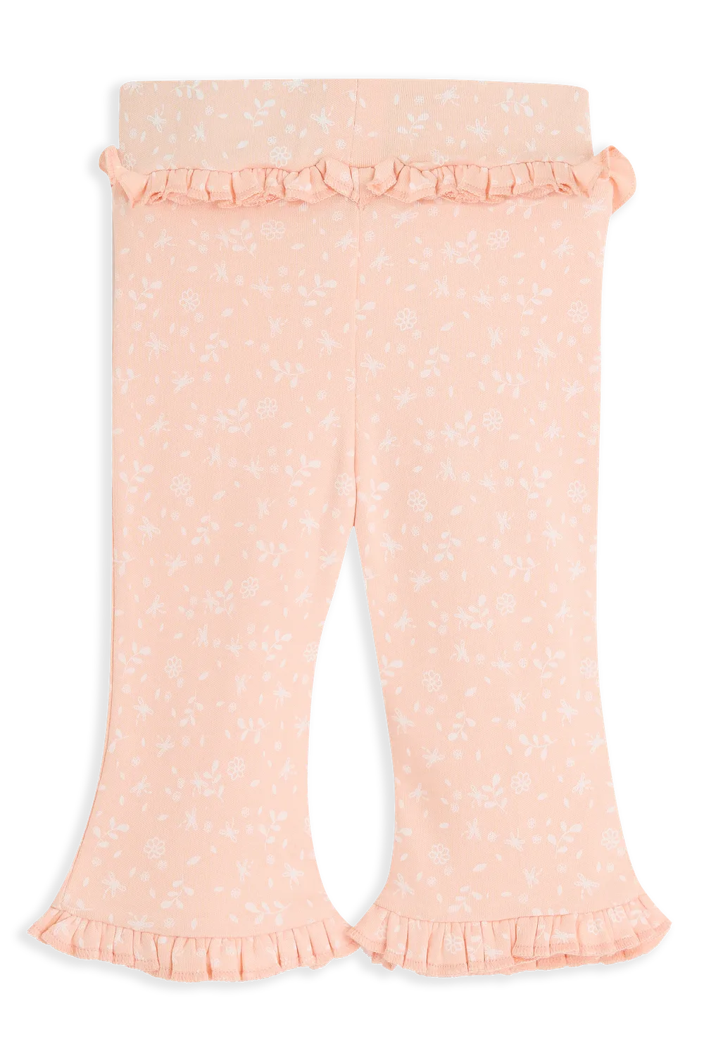 4President Yfke Pink babybroek flared bloemen katoen