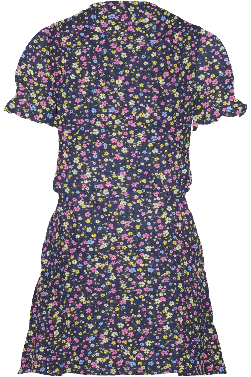 4President Leena AOP Navy Flower jurk bloemen