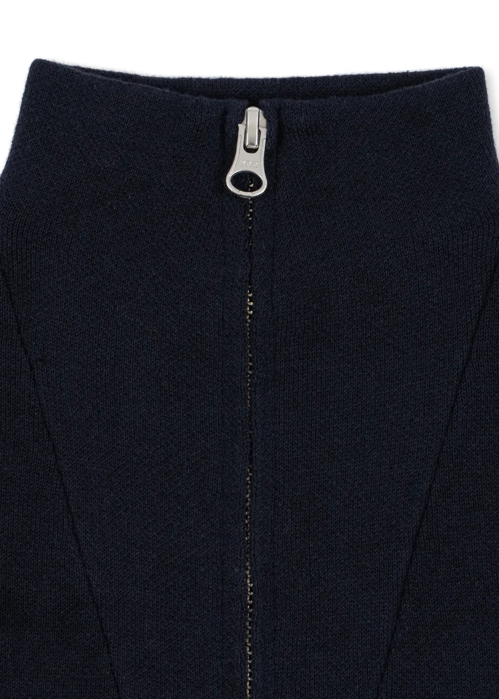 Konges Sløjd Mano trui total eclipse half-zip katoen