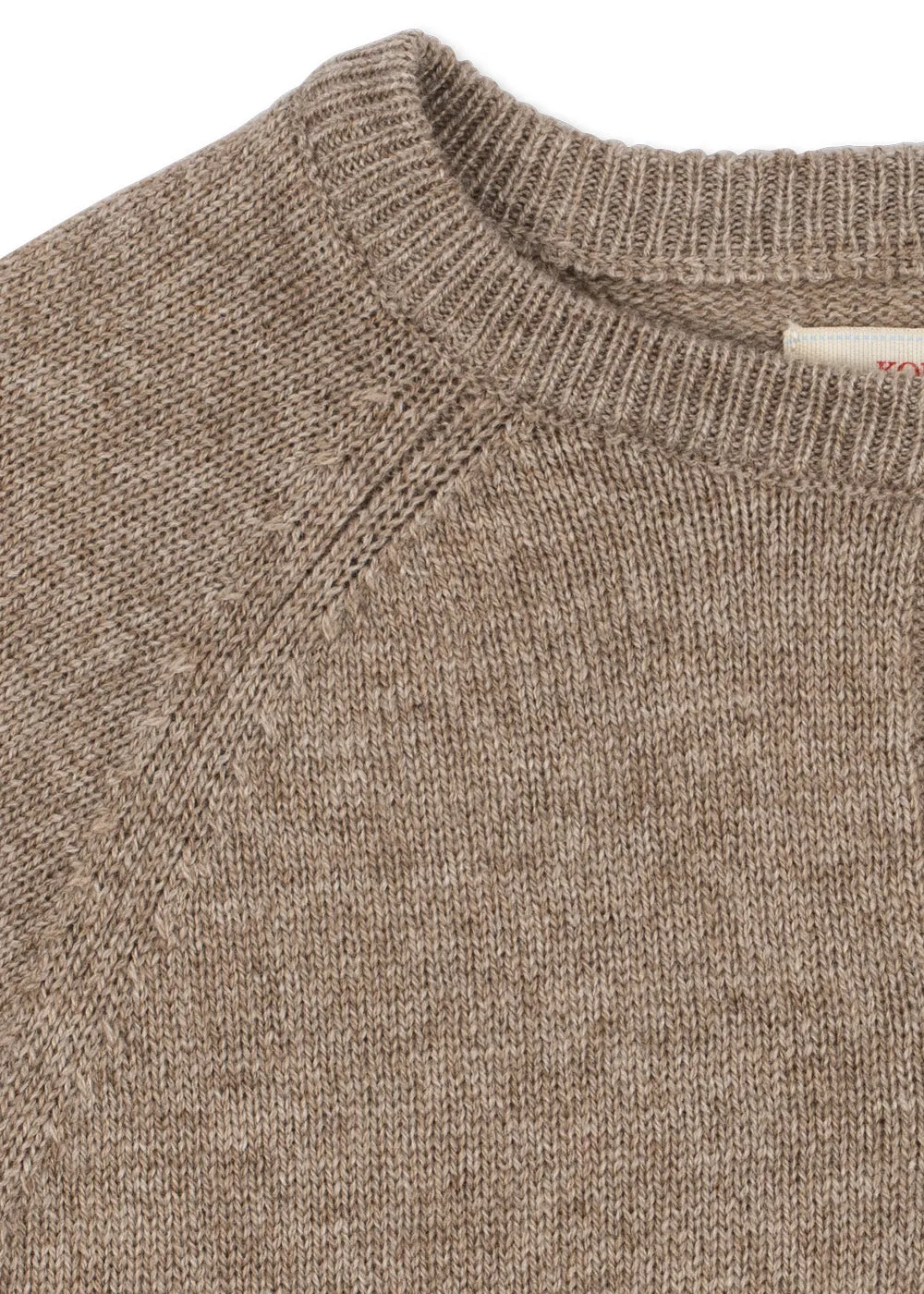 Konges Sløjd Mattou cardigan light brown wolvest
