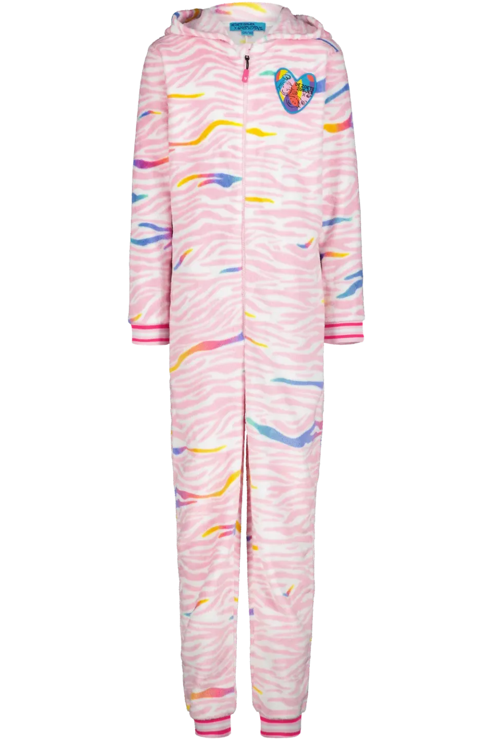4President Jet Zebra meisjes onesie met rits