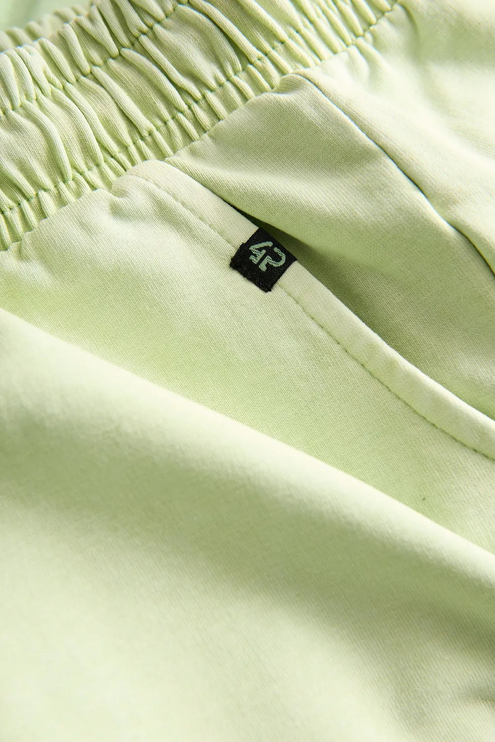 4PRESIDENT Rick Pastel green short jogging katoen