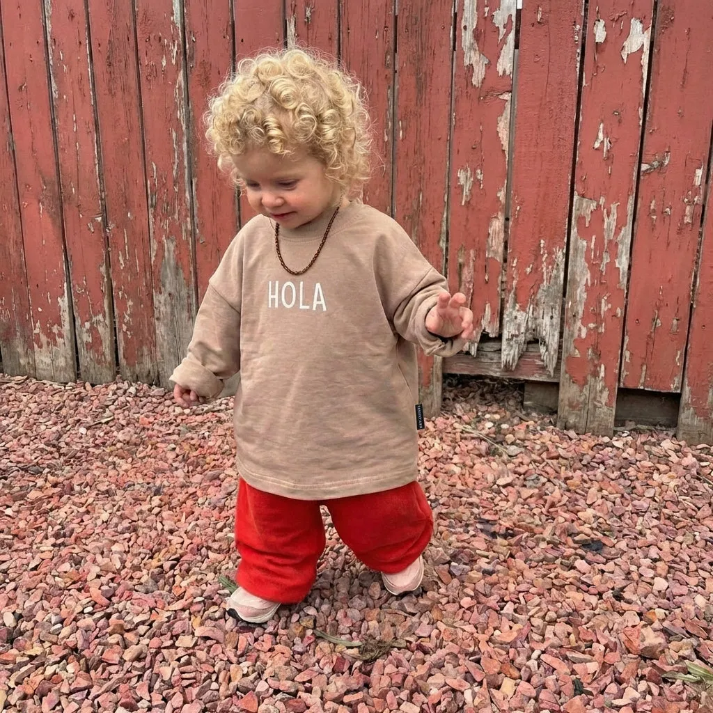 Louloúdi Hendrikje longsleeve Hola oversized 1-2Y