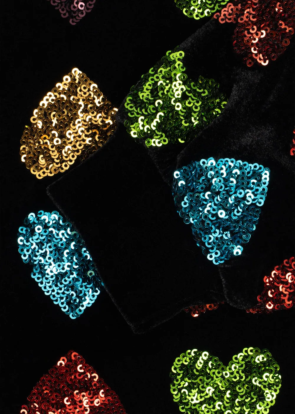 Konges Sløjd Cuore sweater amour sequin velours