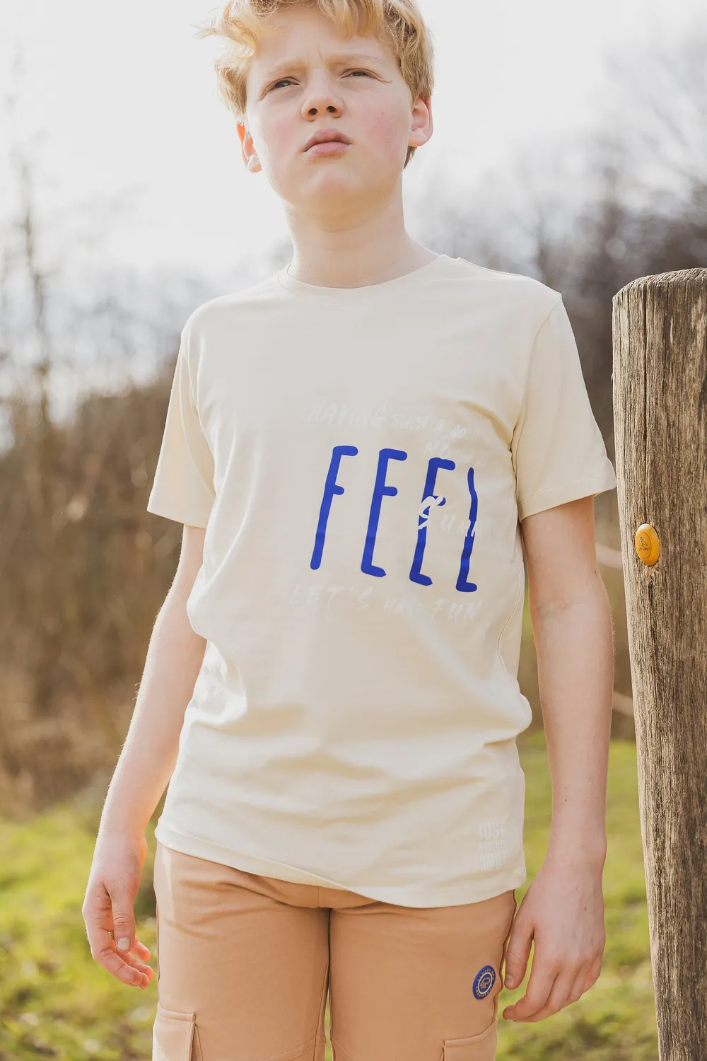 4President Peter T-shirt zand feel summer jongens