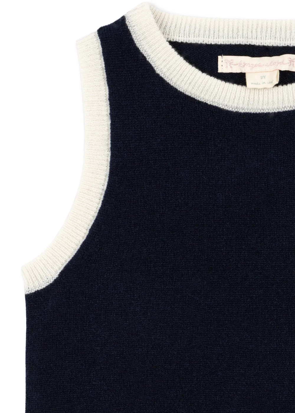 Konges Sløjd Alette jurk navy blazer wollen breijurk