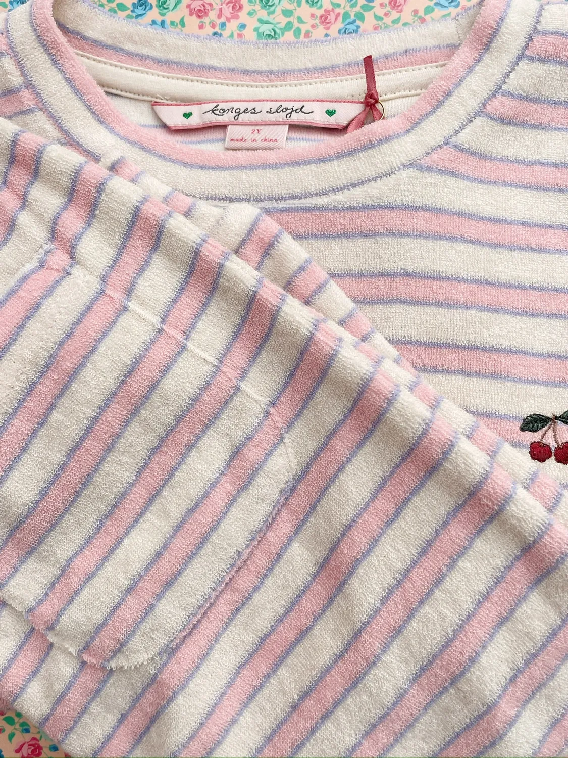 Konges Sløjd Itty sweater lolly stripe biokatoen