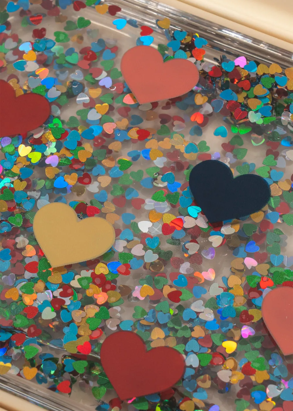 Konges Sløjd Glitter Lunchbox bon coeur coloré met vakje