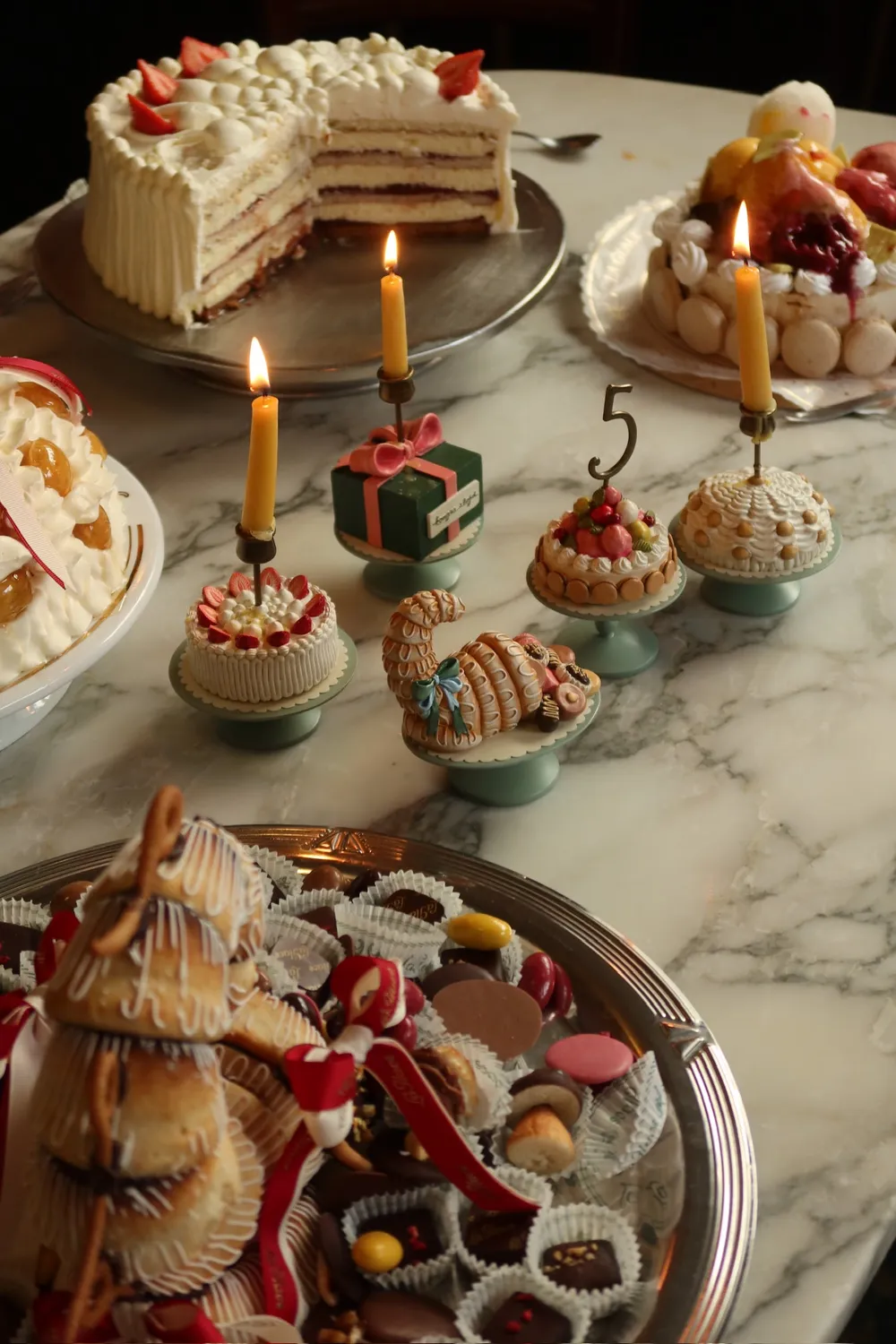 Konges Sløjd La Glace Verjaardagstaarten multi decoratieset