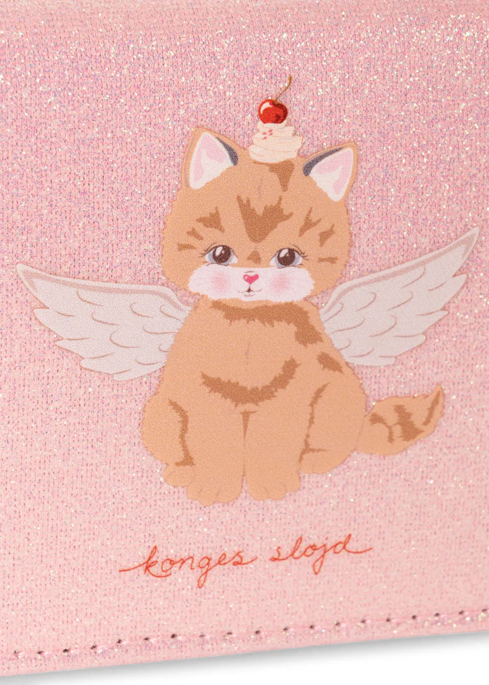 Konges Sløjd Kattenportemonnee cerise glitter pink