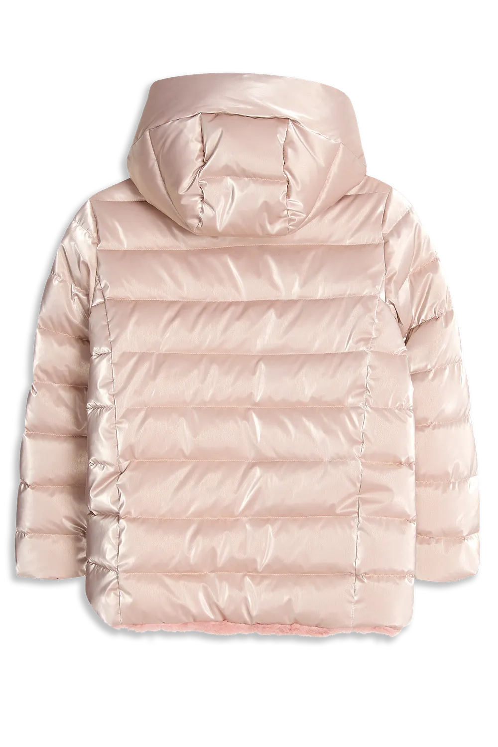 4President Poppy Pink winterjas meisjes omkeerbaar