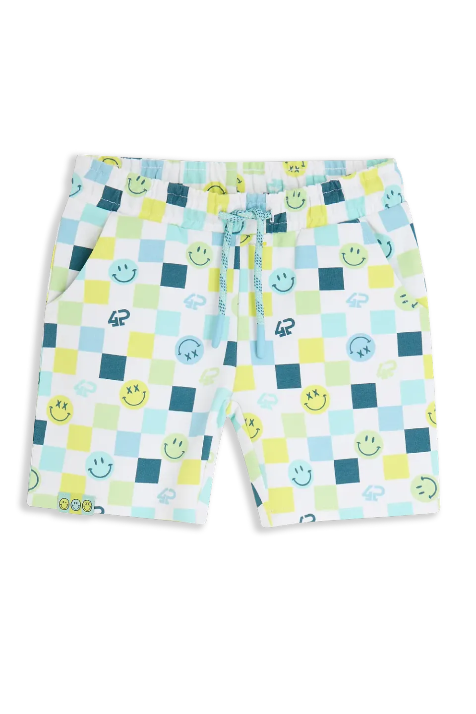 4PRESIDENT Philly White jongensshort wit met koord